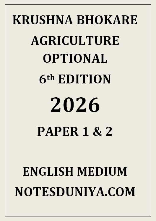 KRUSHNA BHOKARE AGRICULTURE OPTIONAL 6th EDITION 2026