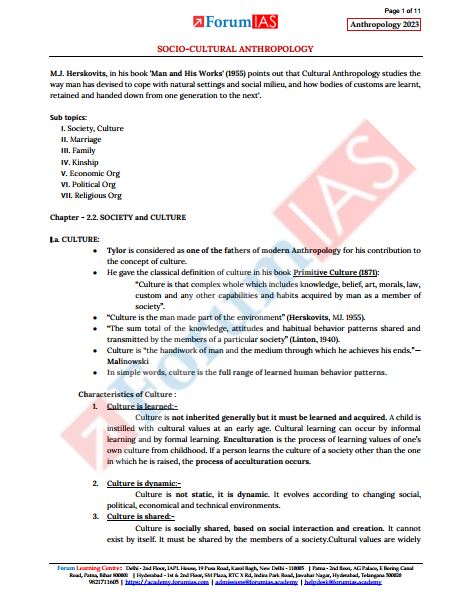 forumias-anthropology-optional-printed-notes-2024-25-