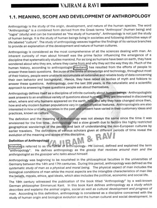 vajiram-and-ravi-anthropology-optional-printed-notes-2024-25