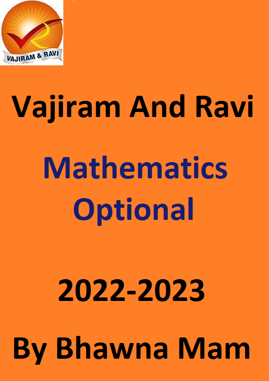 Vajiram And Ravi Mathematics Optional Class Notes By Bhawna Mam 2022