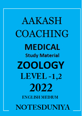 Aakash Coaching Class 12th Zoology Medical Printed Material 2022