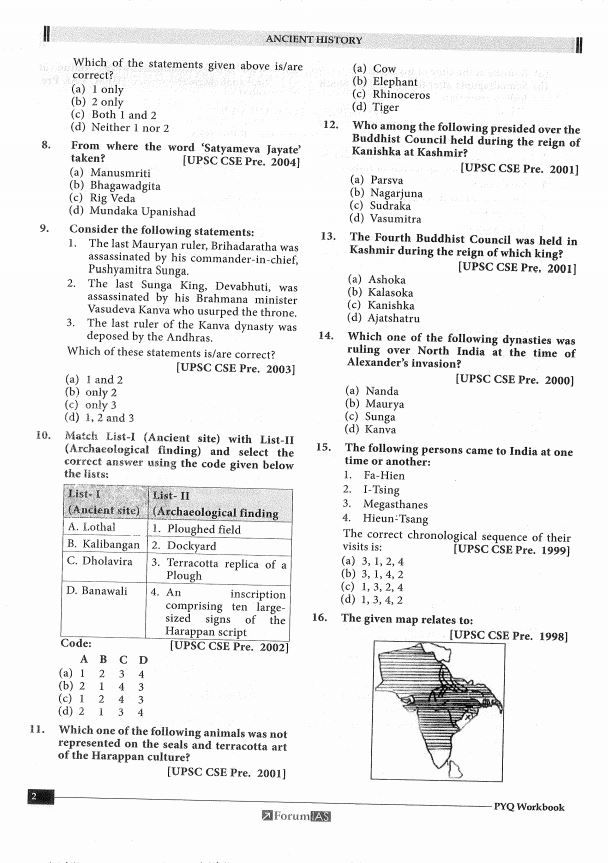 forum-ias-upsc-prelims-pyq-practices-book-ancient--mediveval-history-and-art-culture-2024-25