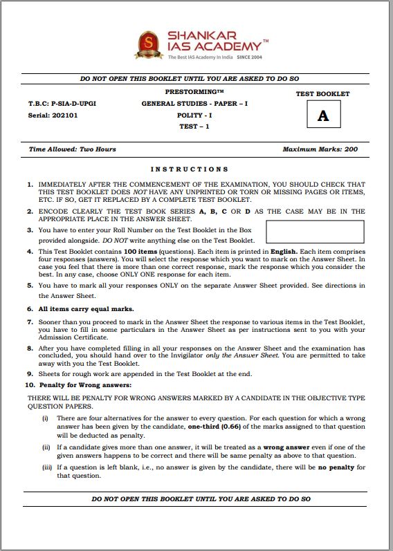 shankar-ias-prelims-test-series-2021-1-to-25-english-medium
