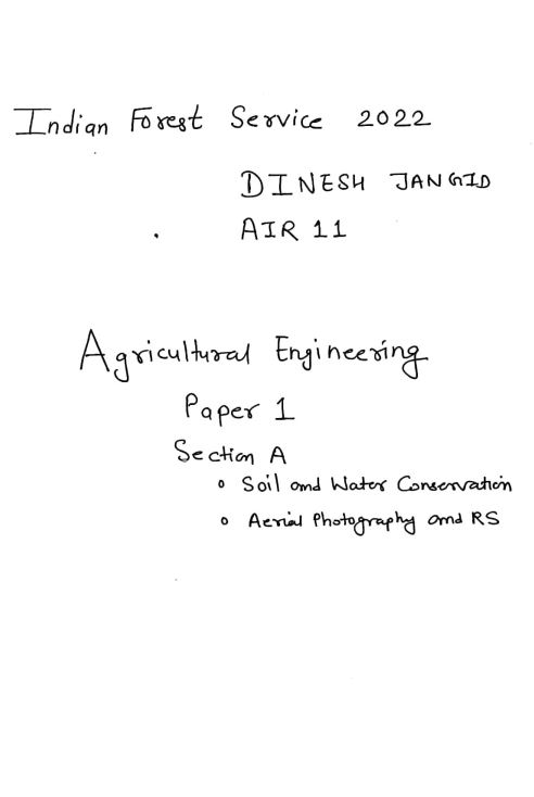 toppers-notes-forest-service-by-dinesh-jangid-agriculture-engineering-