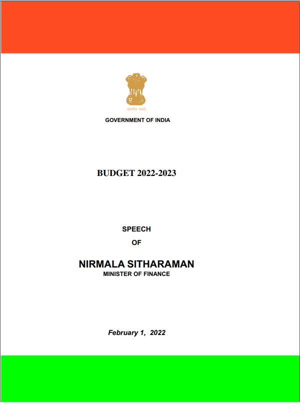 budget-2022-2023-printed-by-nirmala-sitaraman