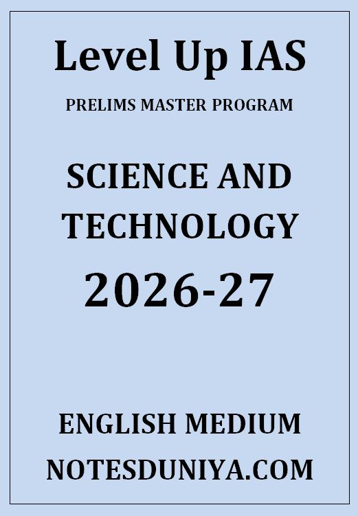 LEVEL UP IAS SCIENCE AND TECHNOLOGY PRELIMS MASTER PROGRAM ENGLISH MEDIUM 2026