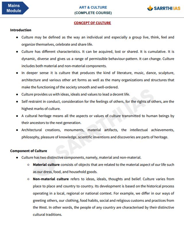 sarrathi-ias-gs-1-mains-module-art-culture--2025-26-english-medium