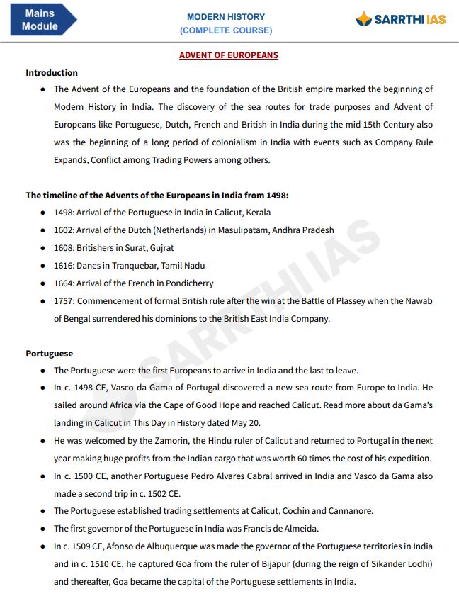 sarrathi-ias-gs-1-mains-module-modern-history-2025-26