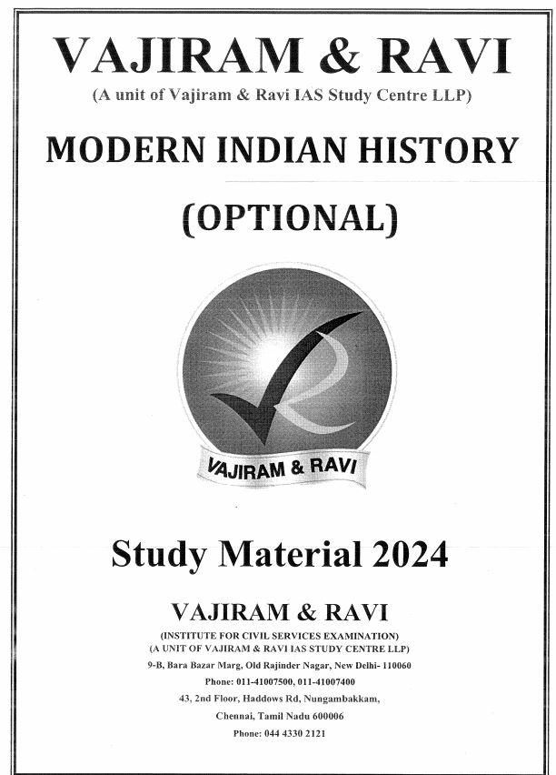 vajiram-and-ravi--history-optional-printed-notes-english-medium-2024