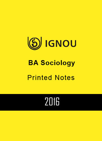 IGNOU BA SOCIOLOGY PRINTED NOTES